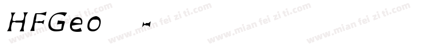 HFGeo 字体字体转换